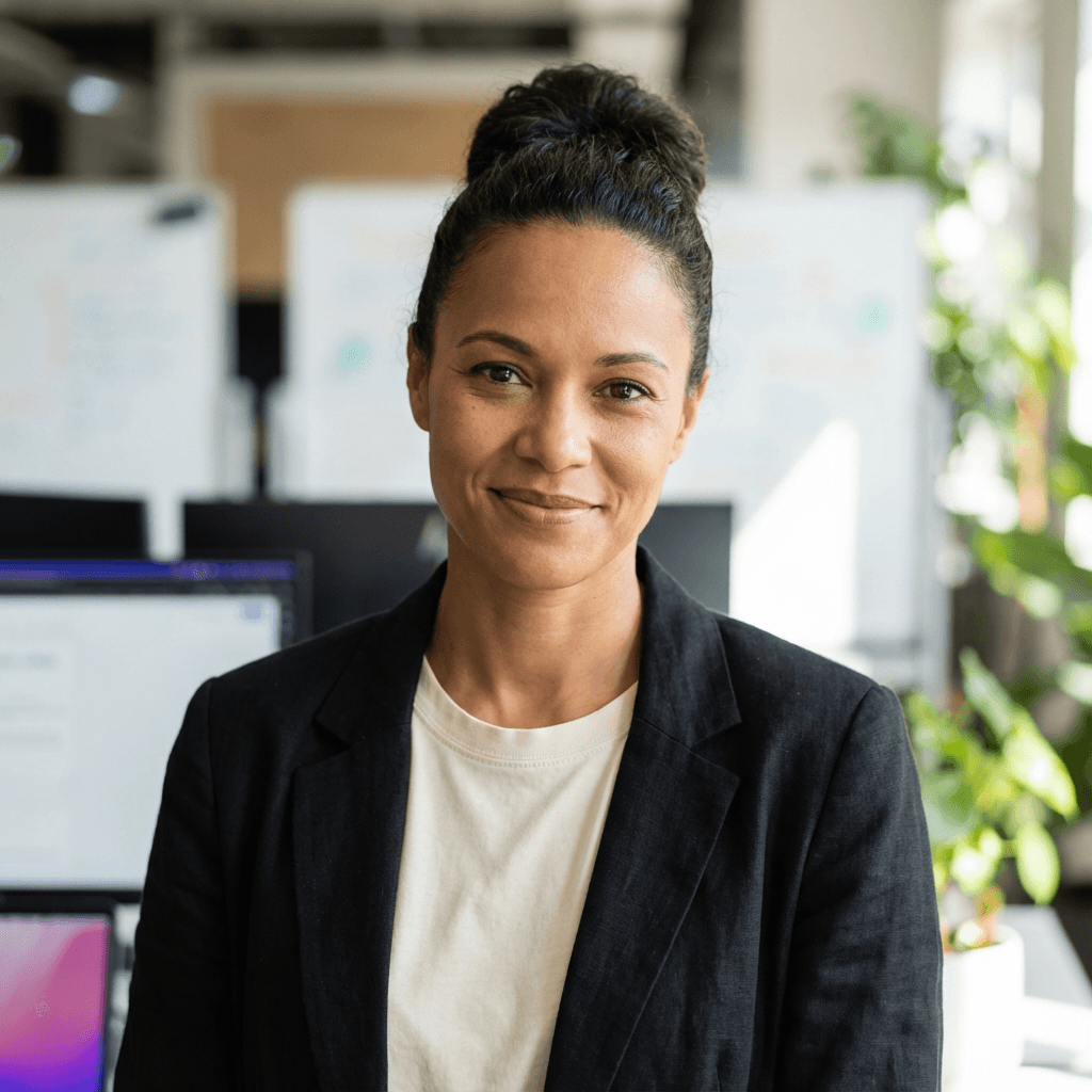 Female contractor in her early 30s, White
